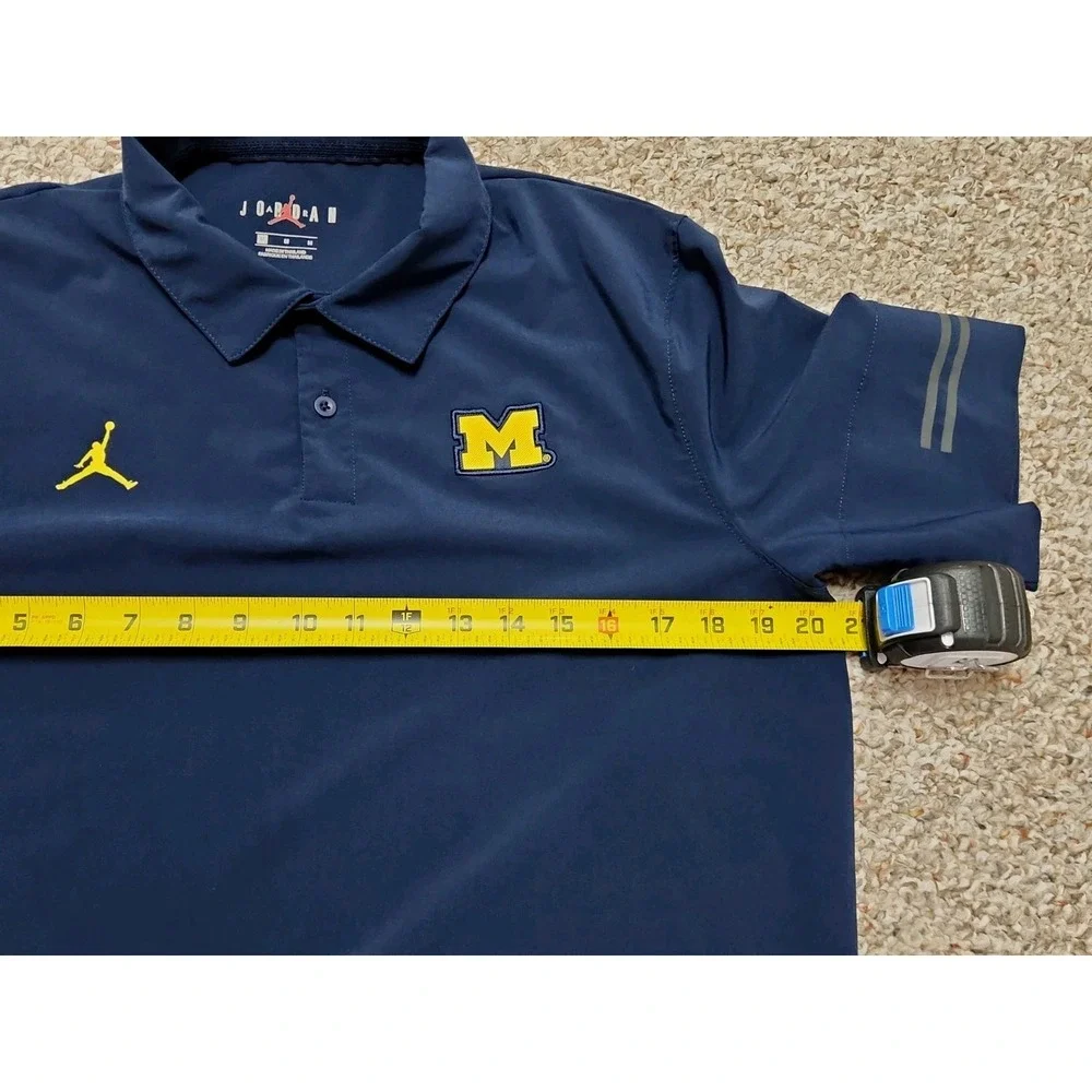Jordan Shirt Mens M On Field Michigan Wolverines Team Issued Polyester Spandex
